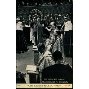 Coronation - Dronning Elizabeth  II - Westminster Abbey - Ubrugt