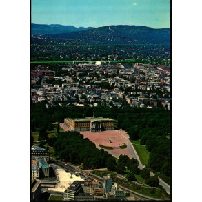 Kongeslottet set fra Fly - Oslo - Aune 7046/4 - Ubrugt