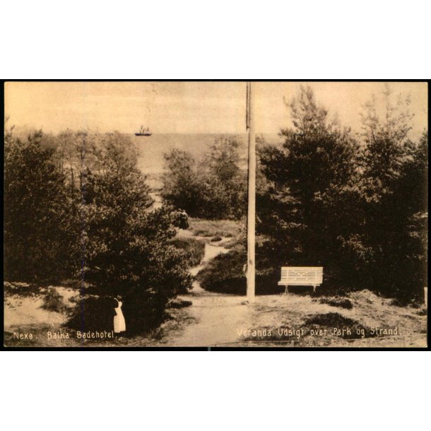Nex - Balka Badehotel - Veranda Udsigt over Park og Strand - Christian Svendsen 57 - Ubrugt