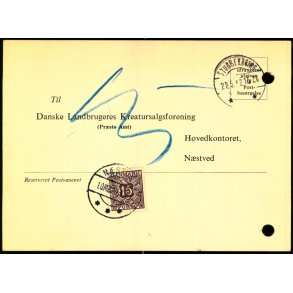  Efterporto - Tryksagskort til Nstved 28 - 5 - 52