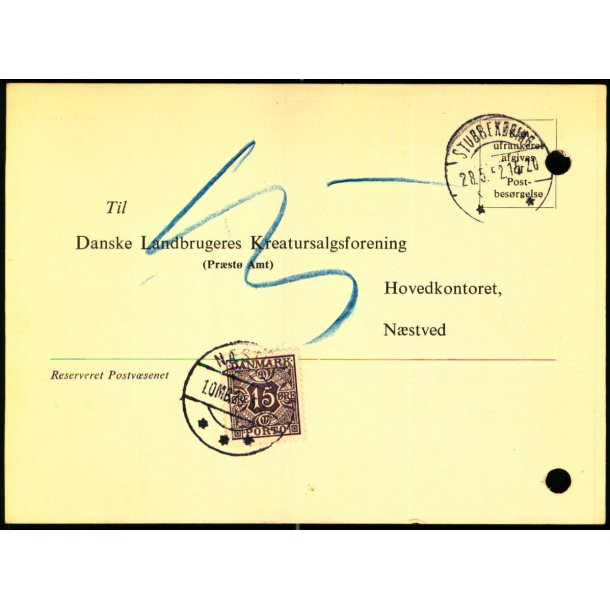  Efterporto - Tryksagskort til Nstved 28 - 5 - 52