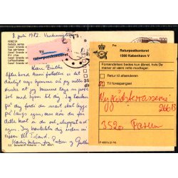 Postkort fra Italien til Farum - 13 - 7- 82 - Returkontoret - Brugt