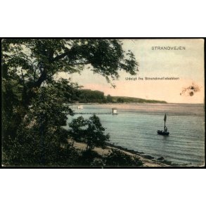 Strandvejen - Udsigt fra Strandm�llebekken - C. St. 3756 - Brugt