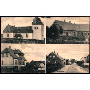 Partier fra Jordlse - Kirke - Skolen - Gadeparti - u/n - Brugt