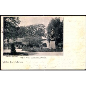 Hilsen fra Fredericia - Parti ved Landsoldaten - Hestbeks Bogh. u/n - Brugt