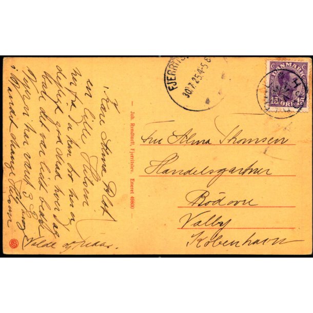 HJORTSDAL p Postkort