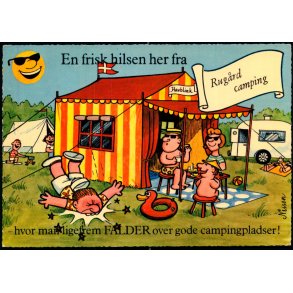 Nissen - En frisk hilsen her fra - Rubjerg Camping - P.S. Johnsen 43 906/501 - Ubrugt