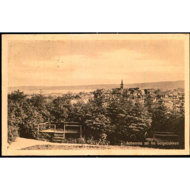Aabenraa set fra Galgebakken - Bojesens Bogh. 53499 - Brugt