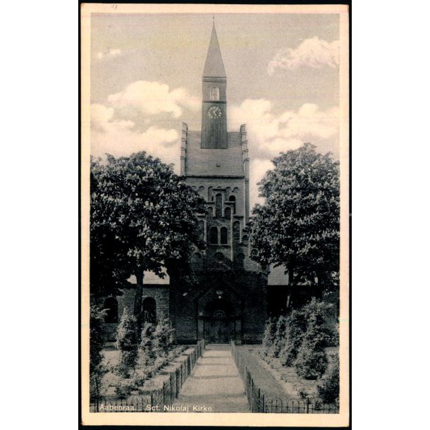 Aabenraa - Sct. Nicolaj Kirke - Turistforeningen - W. 21 - Ubrugt