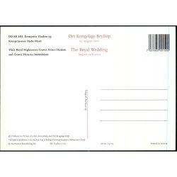 Kronprins Haakon og Kronprinsesse Mette-Martis Bryllup - Norman  03.025 - 12x17 cm - Ubrugt