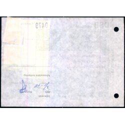 Banepakke DSB - Flgeseddel - 2 - 1 - 78 - 4x600 re - 1x100 re - Stemplet