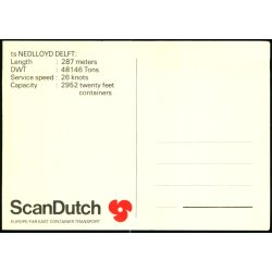 T/S NEDLLOYD DELFT - Scan Dutsh - u/n - Ubrugt
