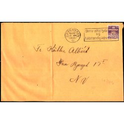 Perfin - Kbenhavns Kommune p Brev - Kommunehospitalet - Stemplet