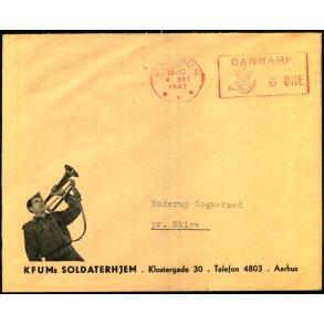 Kuvert K.F.U.M. Soldaterhjem - Aarhus u/n - Brugt