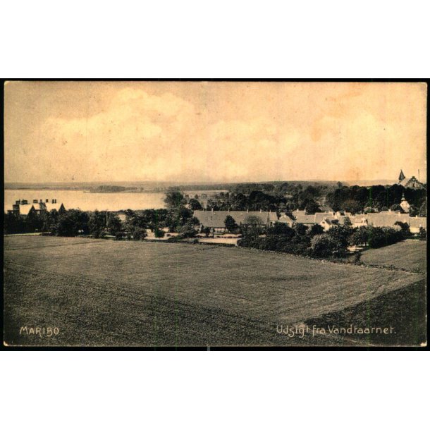 Maribo - Udsigt fra Vandtaarnet - J. S�rensens Bogh. 14637 - Brugt