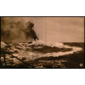 Topedoboot S. 146 im Sturm - Lempe 88 - Ubrugt