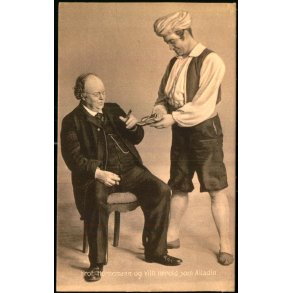 Prof. Hornemann og Vilh. Herold  som Alladin - Heckscher 2022 - Ubrugt