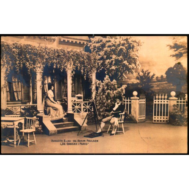Augusta Blad og Adam Poulsen i De Danske i Paris - Alex Vincent u/n - Brugt