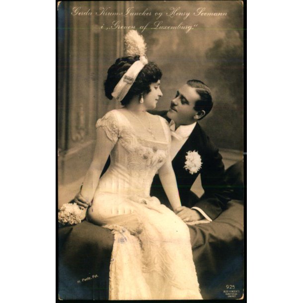 Gerda Krum Junker og Henry Seemann i Greven af Luxemburg  - Alex Vincent 925 - Brugt