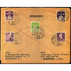 Sndagsbrev (Forside) - Til Ullerslev - Fyn - 17 - 4 - 37