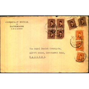 Luftpost Brev fra Egypten til Kenya - 12 - 1 - 36