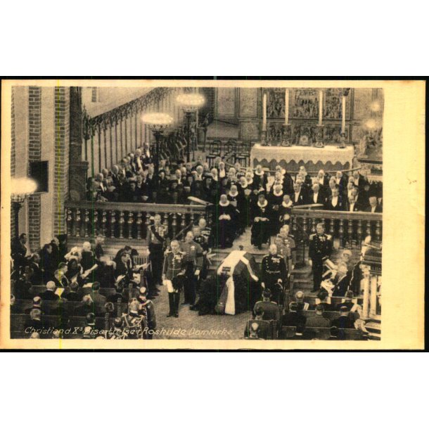 Christian d. X.  - Bisttelse - Roskilde Domkirke - u/n - Ubrugt