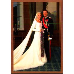 Kronprins Haakon og Kronprinsesse Mette-Martis Bryllup - Norman  03.025 - 12x17 cm - Ubrugt
