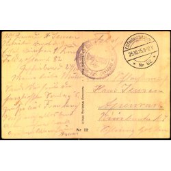 Feldtpost - 25 - 10 - 15 - Til Apenrade  - Forside : Conflans - Banhof