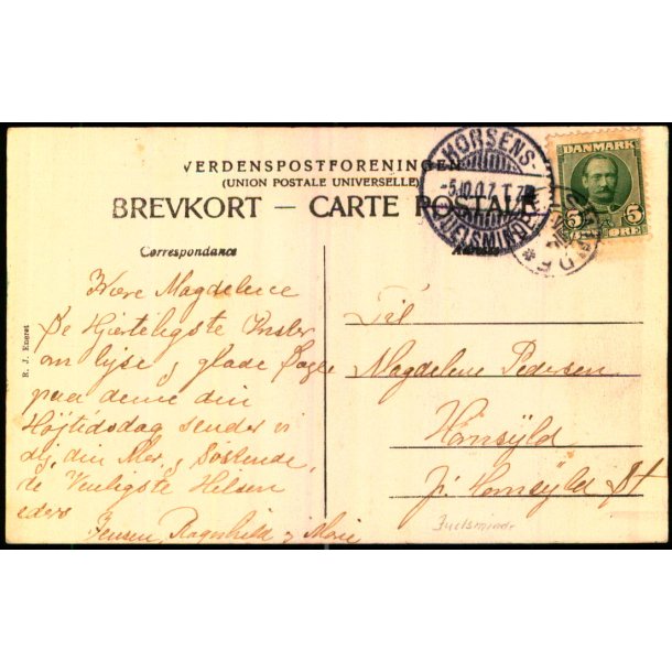 JULSMINDE p Postkort