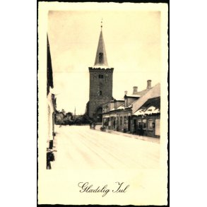 Saxk�bing i Sne - Gl�delig Jul - Jernbanekiosken 11462 - Ubrugt