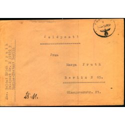 Tysk Feldpostbrev - Feldpoststempel 18 - 11 - 44 - Feldpost No. 35189 P - Til Berlin