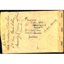 Efterkrigs Censurbrev fra Tyskland  29 - 3 - 47 - Til Nrre-Nebel