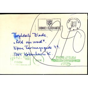 Efterporto - Ufrankeret Brev til Kbenhavn K.   23 - 11 - 1977 - Efterporto 240 re.