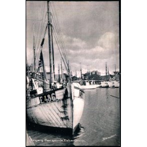 Esbjerg - Den gamle Fiskerihavn - Stender Bagsidetryk - Ubrugt