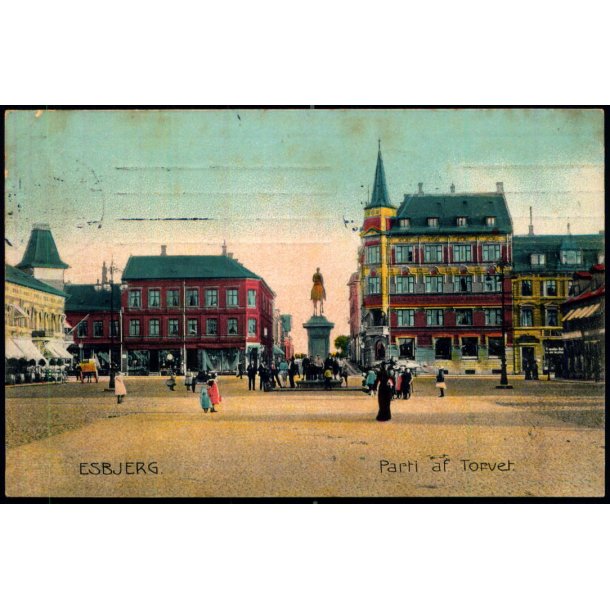 Esbjerg - Parti af Torvet - Stender 6146 - Brugt