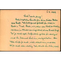 Tysk Feldpostkort - Feldpoststempel  5 - 9 - 43 - Til Wien 27 - No. 27279 C