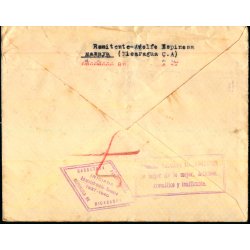 Luftpost Brev fra Nicoragua til Danmark - 24 - 8 - 37