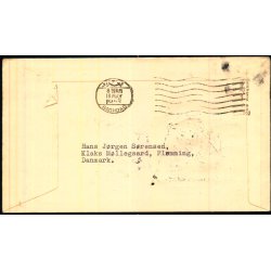 Frsteflyvning - Skandinavien - Bagdad - 17 - 5 -55 - Bagdad-Kuvert - Rift !