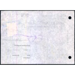 Banepakke DSB - Flgeseddel - 25 - 11 - 77 - 1x18 kr. - Stemplet