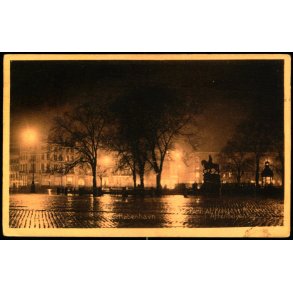 K�benhavn - Parti af Kongens Nytorv i Aftenbelysning - Stender 33144