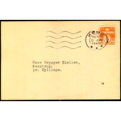 Niels Kjeldsens Fabrikker - Helsagskort u/n - Brugt - Spydhul !