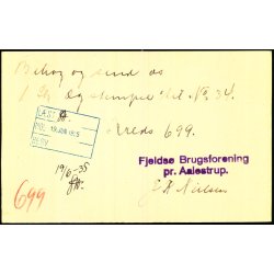 Fjelds Brugsforening - pr. Aalestrup - u/n - Brugt. 