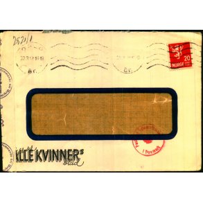 Censurbrev fra Norge  30 - 3 - 42 - Til Danmark