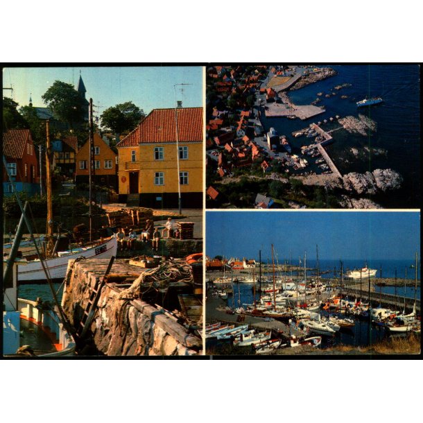 Bornholm - Gudhjem Havn, sprngt ind i klipperne - Gornitzka 102 - Ubrugt