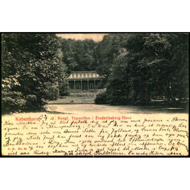 Kbenhavn - Kongl. Tepavillon i  Frederiksberg Have - C. R. 56 - Brugt