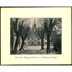 Gammel Bispegaard hvor nu Bispetorvet ligger - Kartonkort u/n