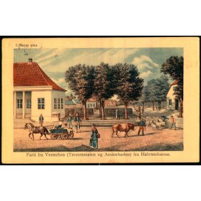 C. Bayer - Parti fra Vesterport (Trommesalen og Acsiceboden) fra Halvtredserne -   A. Vincent 292/17