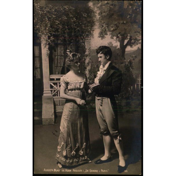 Augusta Blad og Adam Poulsen i De Danske i Paris - Alex Vincent 105 - Brugt