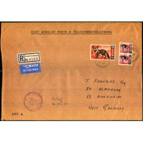 Luftpost Brev fra Kenya til Tyskland - 15 - 9 - 69