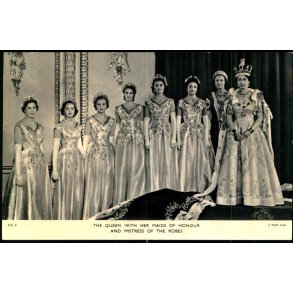 Coronation - Dronning Elizabeth  II  With Maids - Ubrugt
